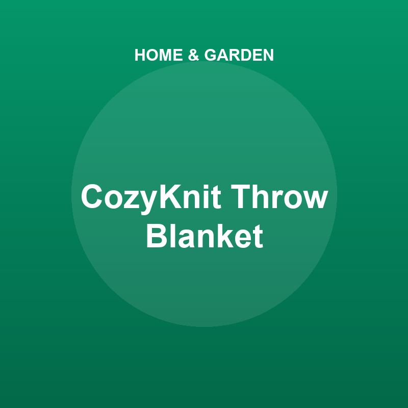 CozyKnit Throw Blanket
